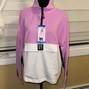 BRAND NEW DKNY CREW NECK SPORTS SWEATER SIZE LARGE WOMENS